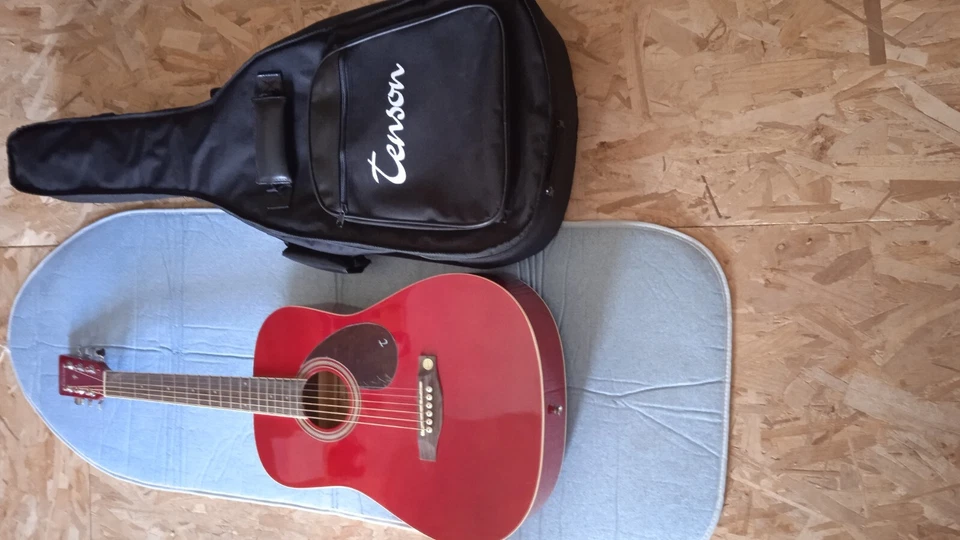 Guitare Acoustique Folk de voyage Mini -Dreadnought avec sa housse de transport - Photo 1/4