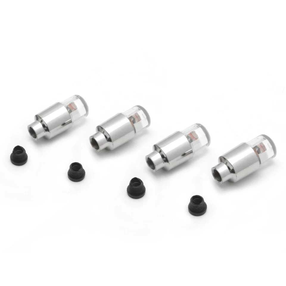 Para Audi A4 A3 A5 A6 TT Racing Rojo Rueda Neumático Neumático Válvula Aire Tapón Luces Foto 4 de 4