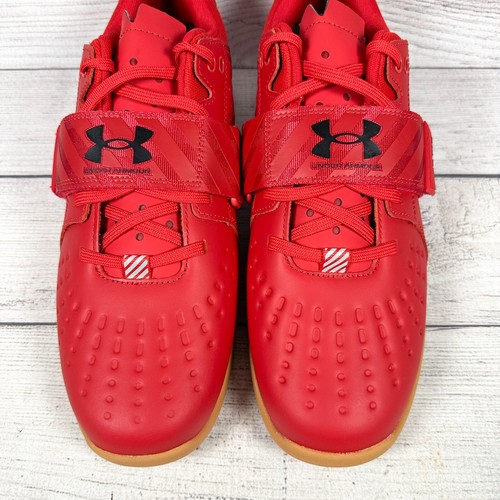Under Armour UA Reign Lifter Red White Men 12 Wmn 13.5 Weightlifting 3023735-602 - Picture 10 of 18