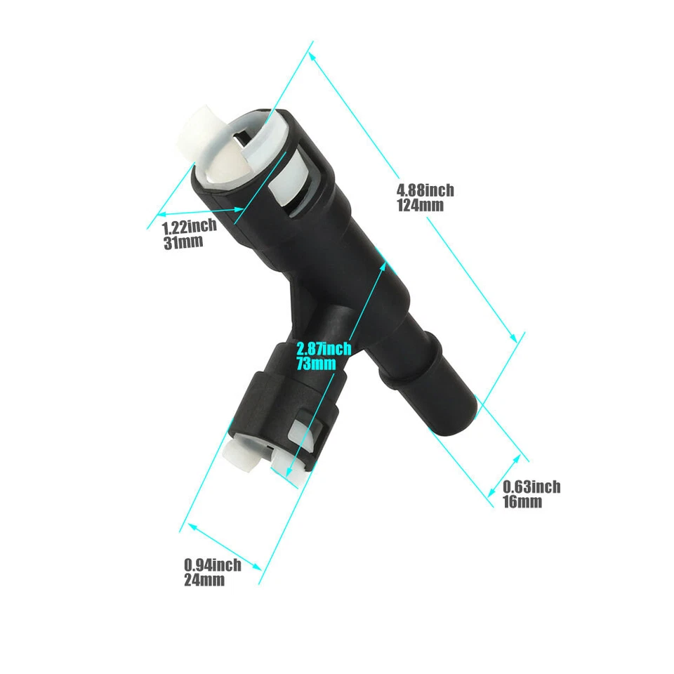 800-414 2PCS Heater Hose Connector For GMC SIERRA YUKON XL 1500 2500 CHEVROLET - Image 2 of 4