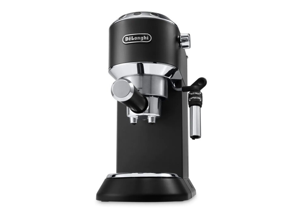 De'Longhi Dedica Style - Perfetto Kompakte Siebträgermaschine Espressomaschine mit Tasten, manuellem Milchaufschäumer für Espresso und Cappuccino, ESE Pad geeignet, 15cm breit, Schwarz (EC685.BK) - Bild 13