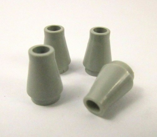 LEGO x4 OldGray Cone 1x1 without Top Groove Réf 4589 - 第 1/1 張圖片