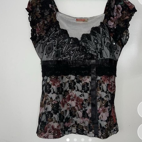 Prada floral lace & sequin blouse - Picture 2 of 5