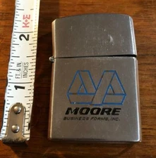Vintage 1970s Tradeship Moore Business Forms Promotional Lighter Japan #C9