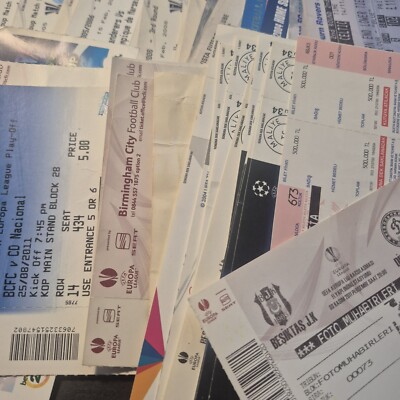 USED MATCH TICKETS - Europeans (2)