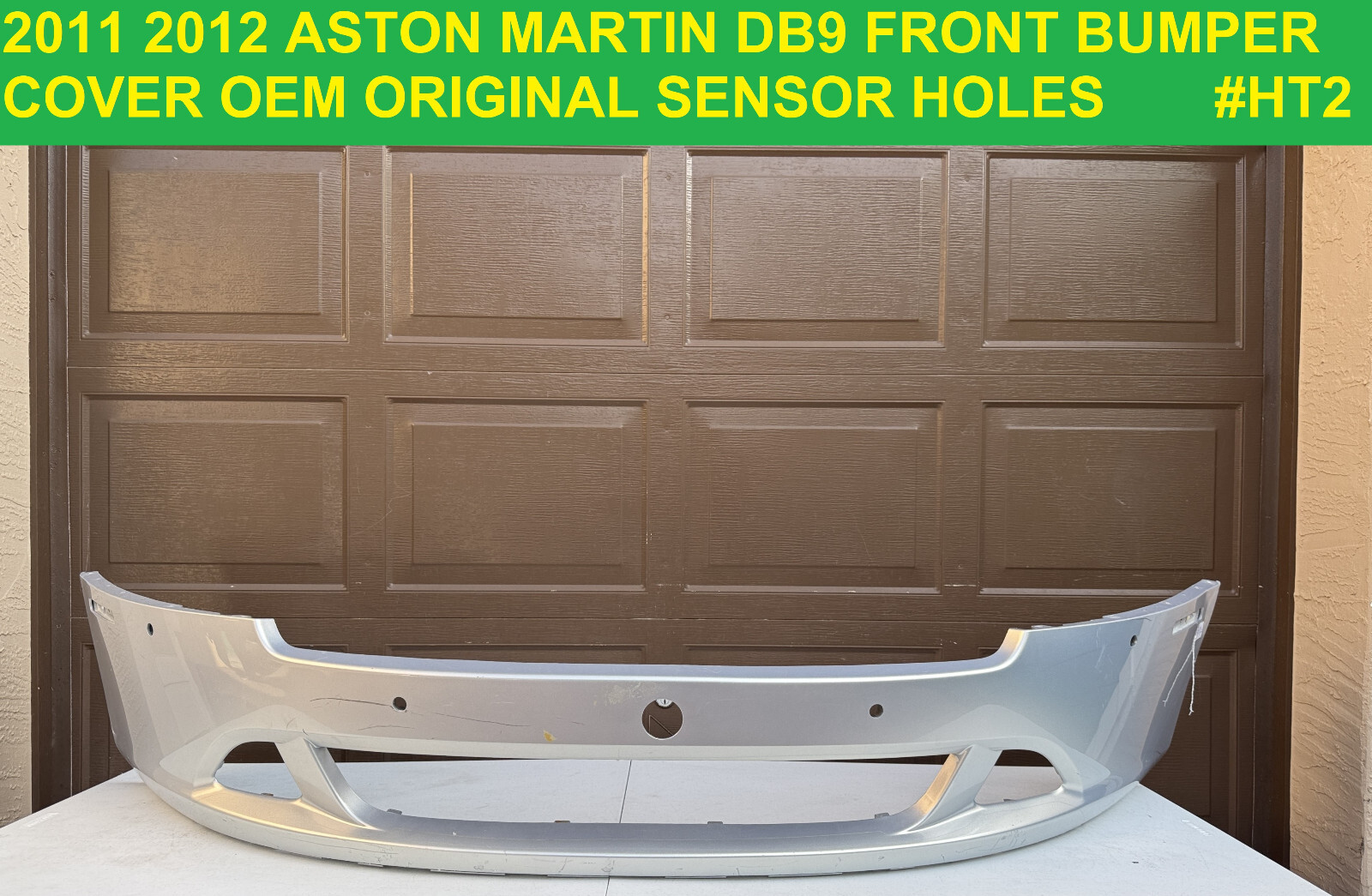 ✅ 2011 2012 ASTON MARTIN DB9 DB-9 FRONT BUMPER COVER OEM W/SENSOR HOLES