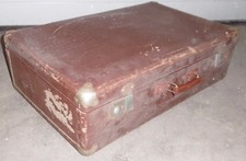 dachbodenfund reise hand koffer holz rahmen braun ca 40er alt top nostalgie deko