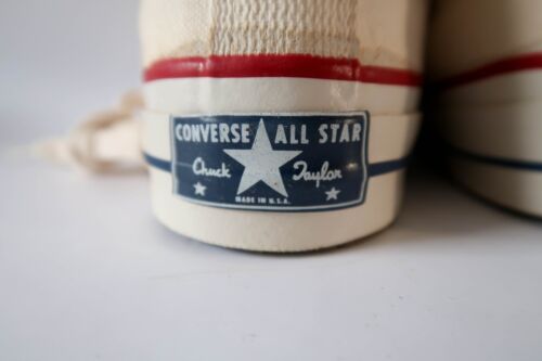 NEW Vintage CONVERSE Chuck Taylor All Star High Top US Mens Size 10 MADE in USA - Picture 7 of 19
