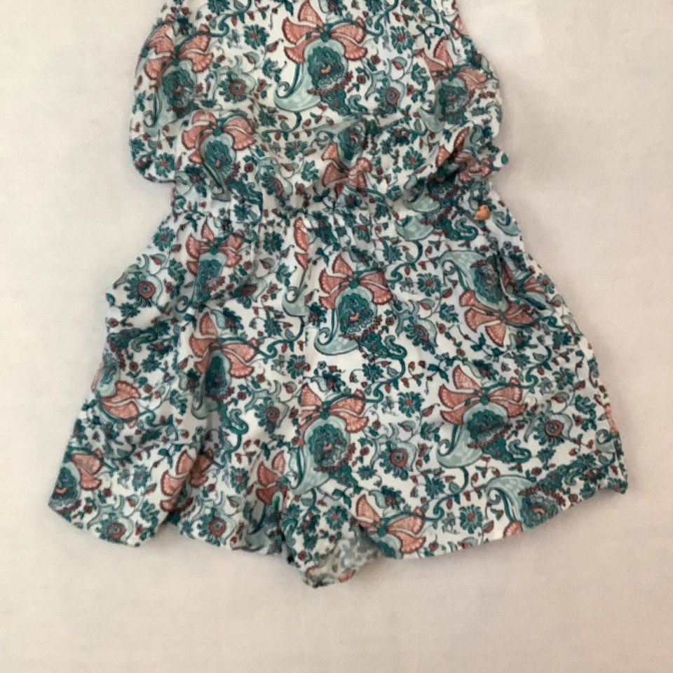 Mameluco de verano Kendall & Kylie para mujer pequeño verde azulado melocotón cachemir halter top Foto 3 de 4