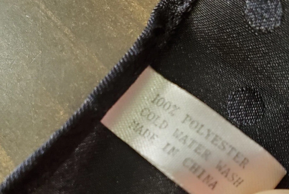 男式口袋方形黑色提花圆点几何经典中世纪复古 9.5 — 第 4/4 张图片