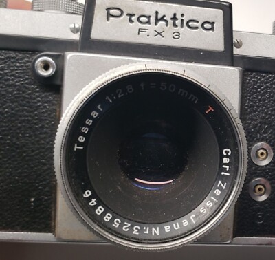 VINTAGE PRAKTICA F.X 3 TESSAR 1: 28 50MM CARL ZEISS JENA Nr VINTAGE PRAKTICA F.X 3 TESSAR 1: 28 50MM CARL ZEISS JENA Nr