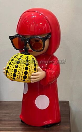 Yayoi Kusama Popcorn Pumpkin Art Sculpture Figure Doll Toy Home Decor Den 1/2 - Picture 4 of 26