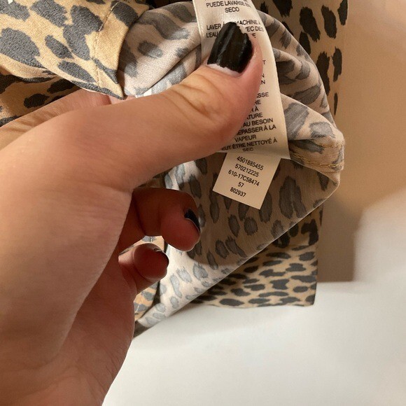 Chico’s Leopard Print Button Down Blouse Size Med… - image 5