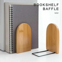 Fermalibri In Bambù 2 Pezzi - Reggilibri Moderni Con Piedini Antiscivolo - Foto 11