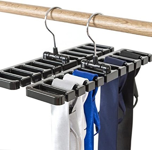 Storage Rack Tie Belt Organizer Space Saver Rotating Scarf Ties Hanger Holder US - 第 8/8 張圖片