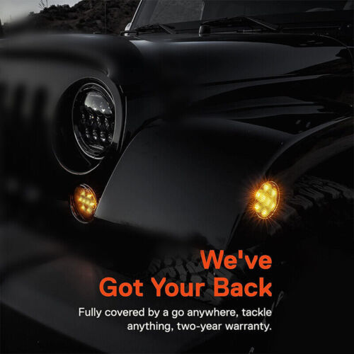 For Jeep Wrangler JK 2007-2018 Combo DOT 7'' LED Headlights Turn Fog Lights Kits - Bild 6 von 20