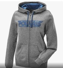 Polaris Core Woman s Full Zip Hoodie RZR Slingshot Ranger Sportsman Gray Large