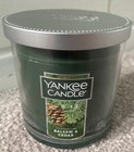 Yankee Candle Glass Tumbler 7 oz Balsam & Cedar Holiday Christmas Green Tree