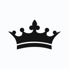 Modern Royal Crown Vinyl Decal Sticker for Wall Door Gaming Laptop PC Car Home