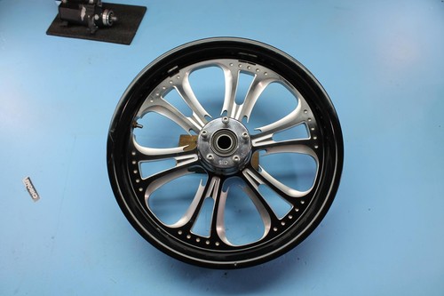 1405 09 HARLEY-DAVIDSON RC COMPONENTS CZAR ECLIPSE FRONT RIM WHEEL 18X3.5 - Picture 5 of 10