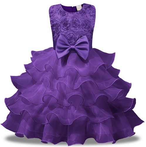 Vestito Damigella Cerimonia Abito Bambina Girl Party Bridesmaid Dress CDR086 - Foto 16 di 20
