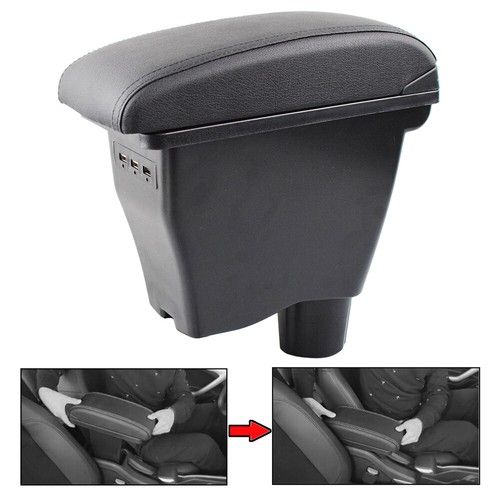 ❤Reposabrazos central coche para Smart Fortwo Forfour 453 reposabrazos caja de almacenamiento USB - Imagen 2 de 7