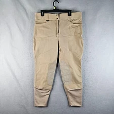 Dublin Riding Pants Womens Size 38 Biege Stretch Horseback Breeches Equestrian