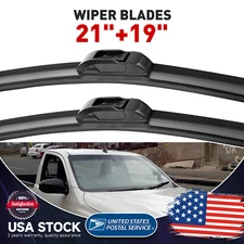 J/U-Hook Front  Windscreen Wiper Blades Set U hook Wiper 21" 19" Rubber Plastic