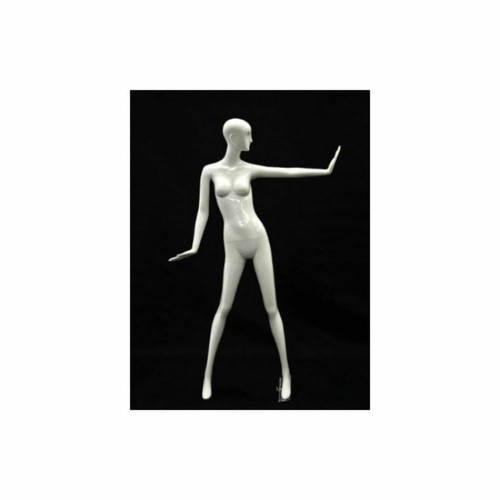 Women's Glossy White Full Body Ladies Abstract Mannequin - Picture 3 of 3
