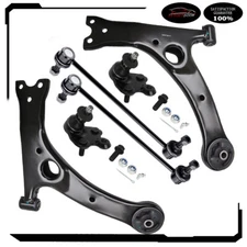 Fit For 04-09 Toyota Prius Control Arm Suspension Kit Lower Ball Joints Sway Bar