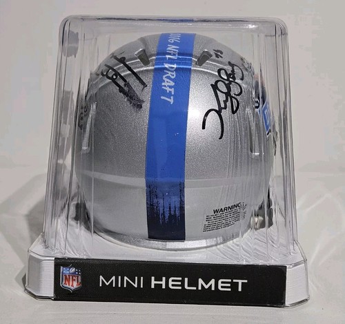 Kyle Long And Mike Ditka Autographed / Signed 2016 NFL Draft Riddell Mini Helmet - Picture 4 of 16