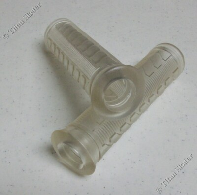 TITAN Premium Soft Rubber Gel Grips & Handle Bar Bell for Bicycle Scooter Razor