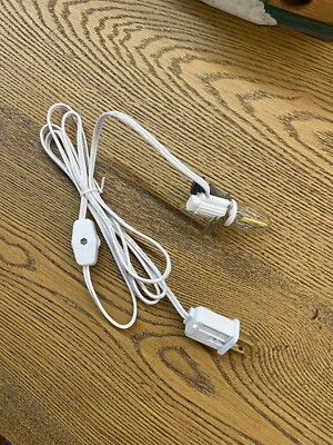 Dept 56 & Lemax Compatible Warm LED Light Cord Holiday Village 6  W/Switch - New