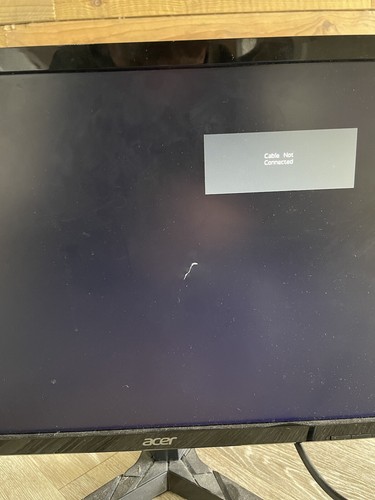 Acer KG221Q 21.5 Inch Full HD LCD Monitor, LED Backlit - Small Crack on Screen - Picture 4 of 4