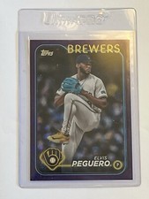 2024 Topps Update Purple Foil Elvis Peguero #US17 Milwaukee Brewers /799