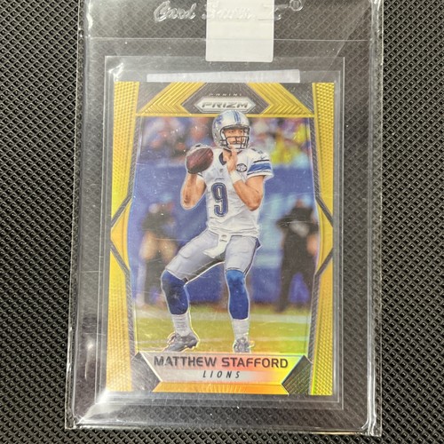 2017 Panini Prizm Football Matthew Stafford True Gold SSP #'d /10