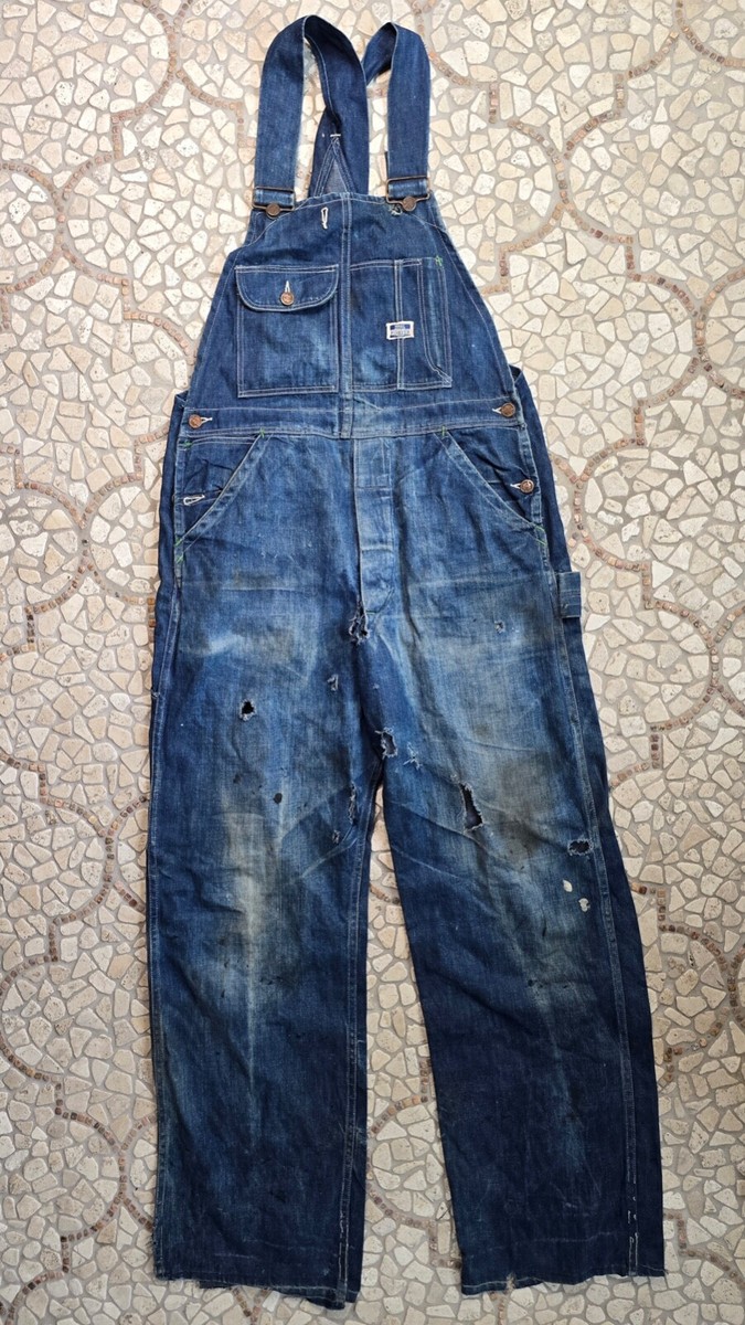 50's〜70’s SANFORIZED Denim Overall Washington Dee Cee Vintage 70s Denim Overalls Sanforized