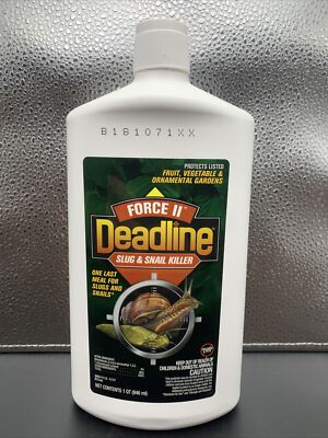 #ad Discontinued The Deadline Force II Slug and Snail Killer 32 OZ $37.99