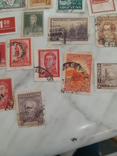 46 Old Argentina Stamps Used Un Certified Ungraded good Condition - Picture 8 of 18