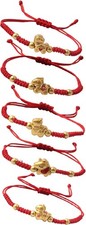 5Pcs 2026 Year of the Horse Rope Braided Bracelets Adjustable Feng Shui Charms