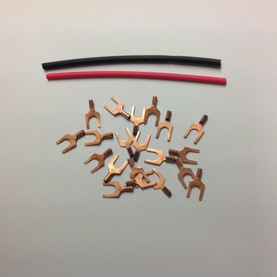 20x Low EMF Kabelschuhe, Kupfer blank, AWG 18-22, für Std-Polklemmen, Nanovolt