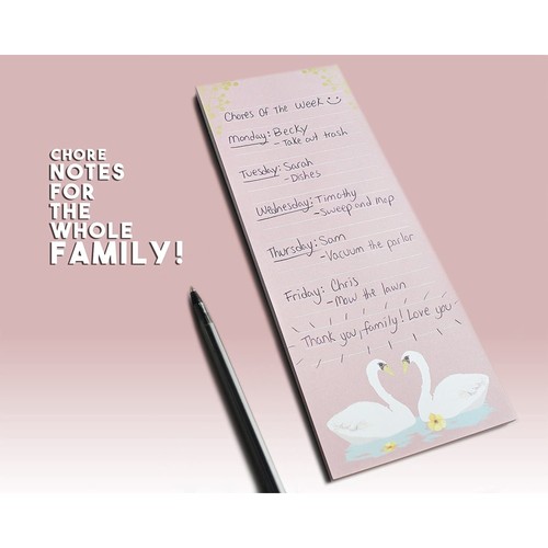 6 Pack Magnet Notepads for Refrigerator, Shopping, Animal Notepads, 3.5 x 9 In - Picture 8 of 10