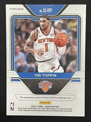Obi Toppin 2020-21 Prizm Sensational Signatures Choice Red Rookie Auto RC SS-OTP - Picture 2 of 2