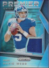 2017 Panini Prizm Prizm Premier Jerseys #31 Davis Webb - FB