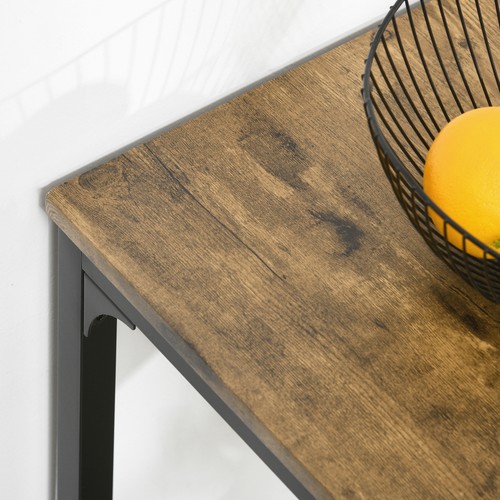 Industrial Counter-Height 3pc Bar Table High Back Stool for Dining Room - Picture 10 of 11