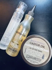 HAUL: Giovanni Castor Oil Hair Leave-in Treatment Hair Spritz 26oz Total NEW 