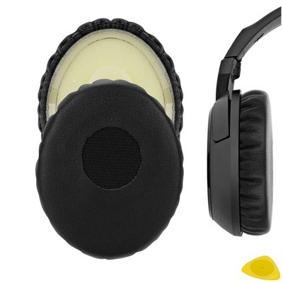 Geekria Protein Leather Ear Pads for Sennheiser HD228 Headphones (Black)