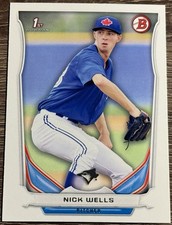 2014 Bowman Draft #DP89 Nick Wells Toronto Blue Jays