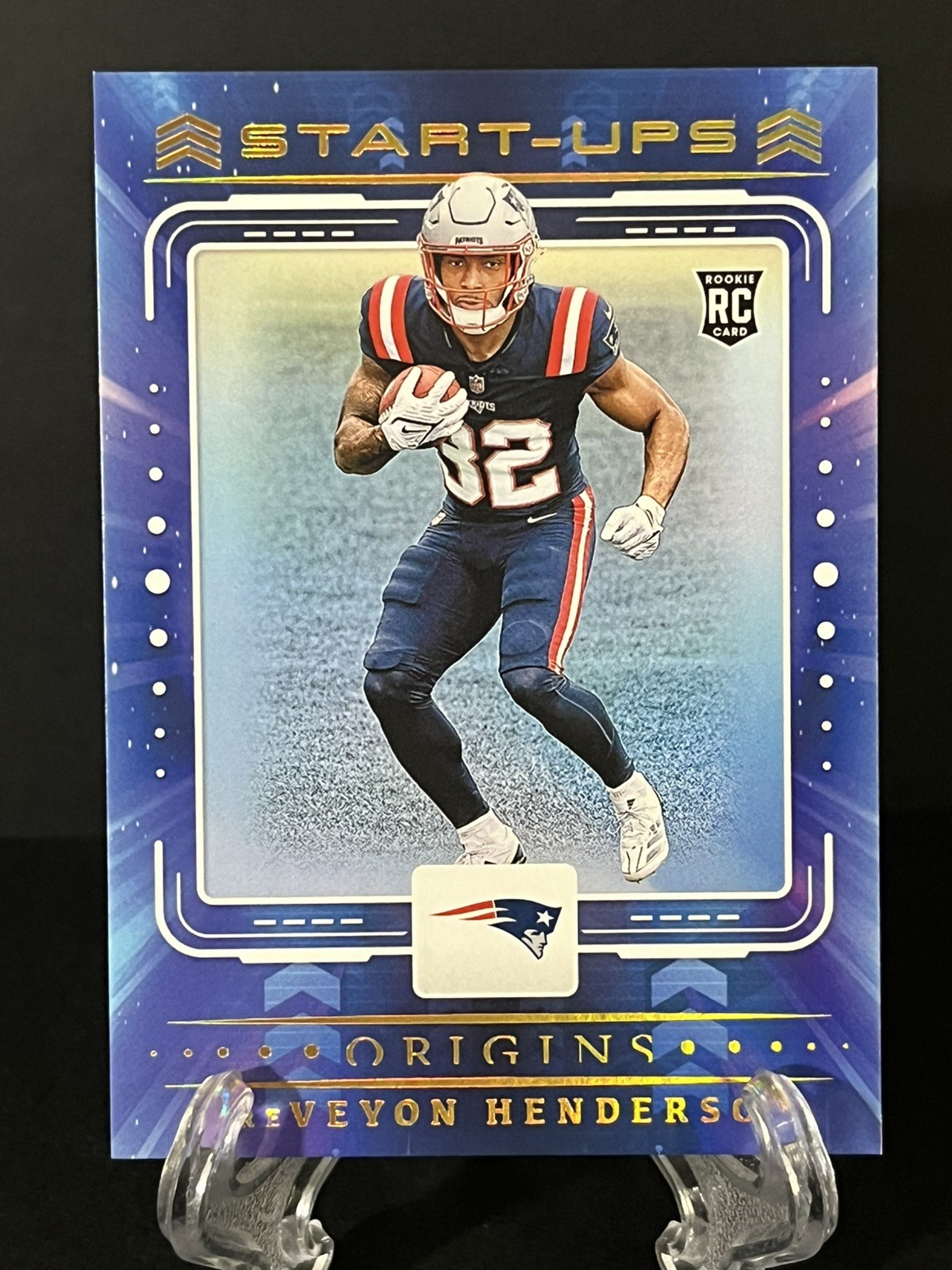 2025 Panini Origins TreVeyon Henderson RC Start-Ups #18 NE Patriots Rookie