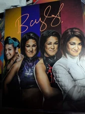 Bayley Signed 11x14 Metallic Photo WWE WWF NXT